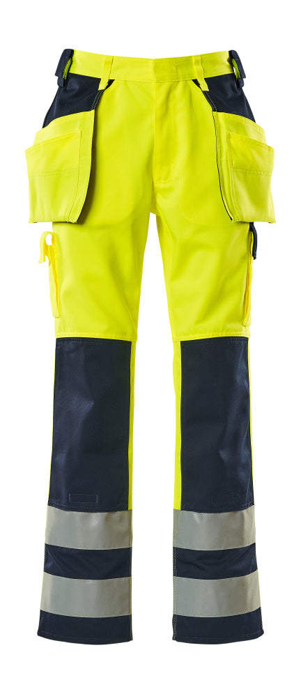 Housut riipputaskuilla - 09131-470 - hi-vis keltainen/tummansininen