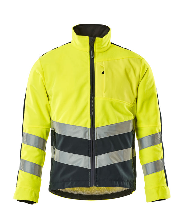 Fleece Takki - 15503-259 - hi-vis keltainen/tumma laivastonsininen