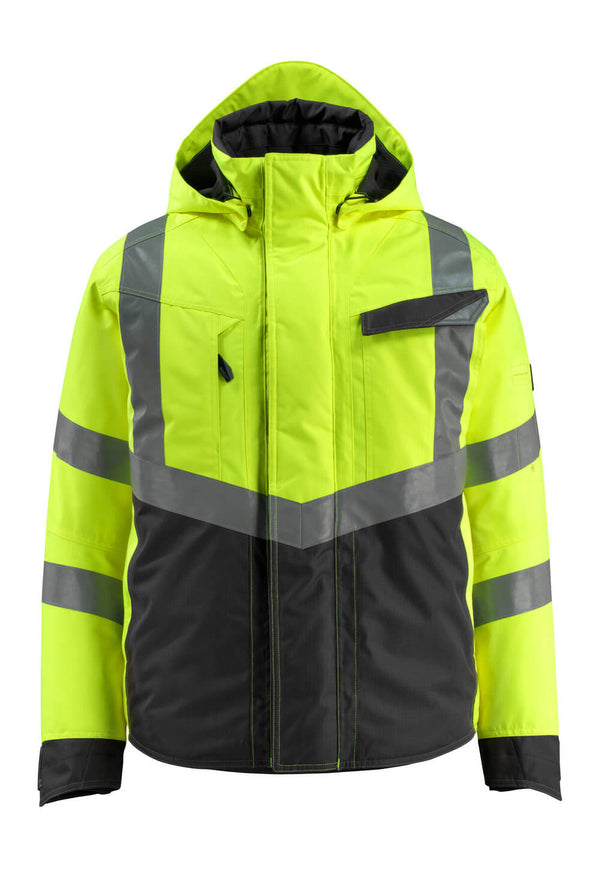 Talvitakki - 15535-231 - hi-vis keltainen/musta