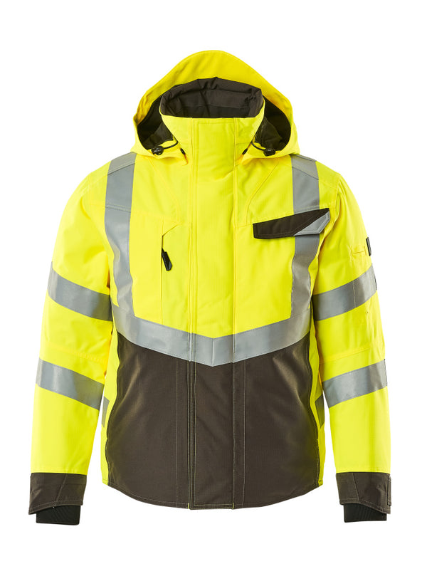 Talvitakki - 15535-231 - hi-vis keltainen/tumma antrasiitti