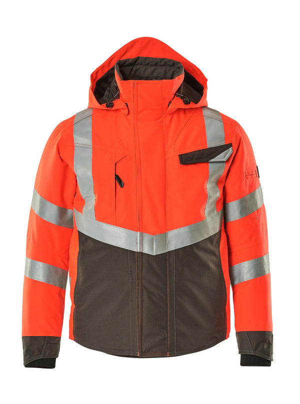 Talvitakki - 15535-231 - hi-vis punainen/tumma antrasiitti