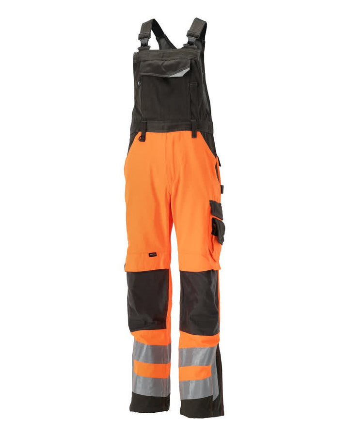 Avohaalari polvitaskuilla - 15569 - 860 - hi - vis oranssi/tumma antrasiitti - Safewear Suojainkauppa