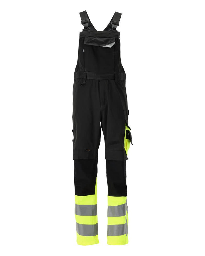 Avohaalari polvitaskuilla - 15669 - 860 - musta/hi - vis keltainen - Safewear Suojainkauppa