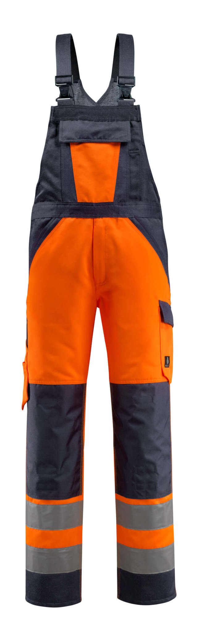 Avohaalari polvitaskuilla - 15969 - 948 - hi - vis oranssi/tumma laivastonsininen - Safewear Suojainkauppa