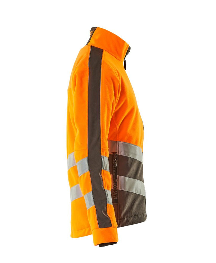 Fleece Takki - 15503 - 259 - hi - vis oranssi/tumma antrasiitti - Safewear Suojainkauppa