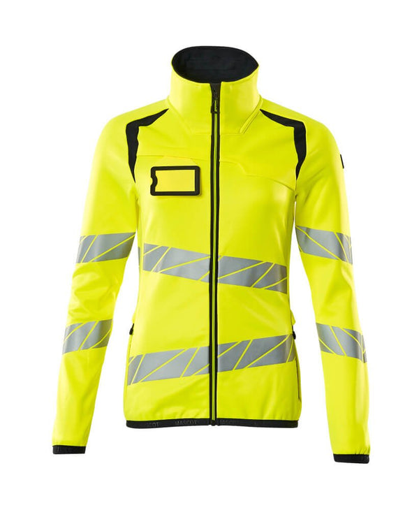 Fleecepusero vetoketjulla - 19153 - 315 - hi - vis keltainen/tumma laivastonsininen - Safewear Suojainkauppa