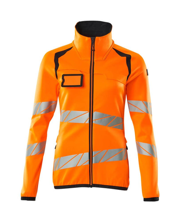 Fleecepusero vetoketjulla - 19153 - 315 - hi - vis oranssi/tumma laivastonsininen - Safewear Suojainkauppa