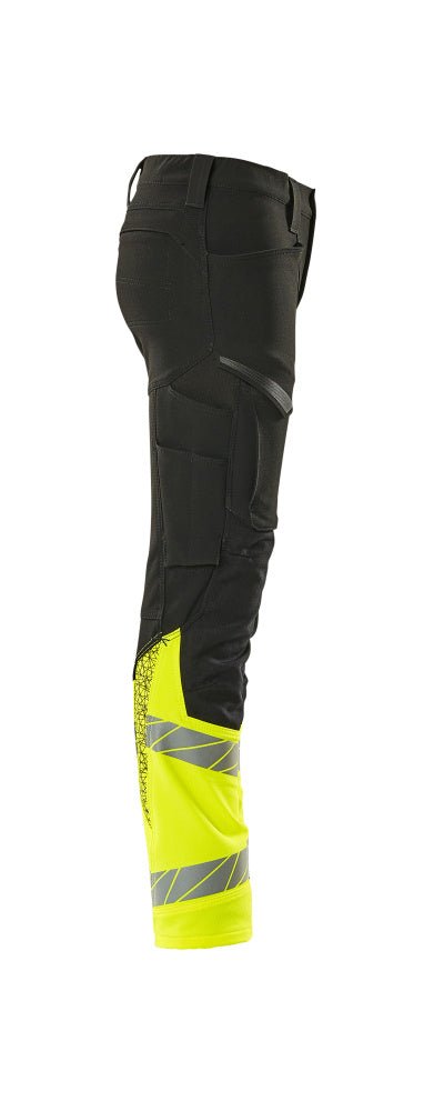 Housut lapsille - 19979 - 311 - musta/hi - vis keltainen - Safewear Suojainkauppa