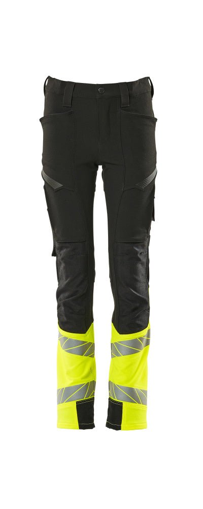 Housut lapsille - 19979 - 311 - musta/hi - vis keltainen - Safewear Suojainkauppa