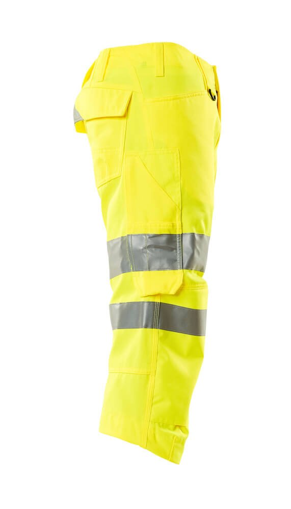 ¾ - housut polvitaskuilla - 17549 - 860 - hi - vis keltainen - Safewear Suojainkauppa