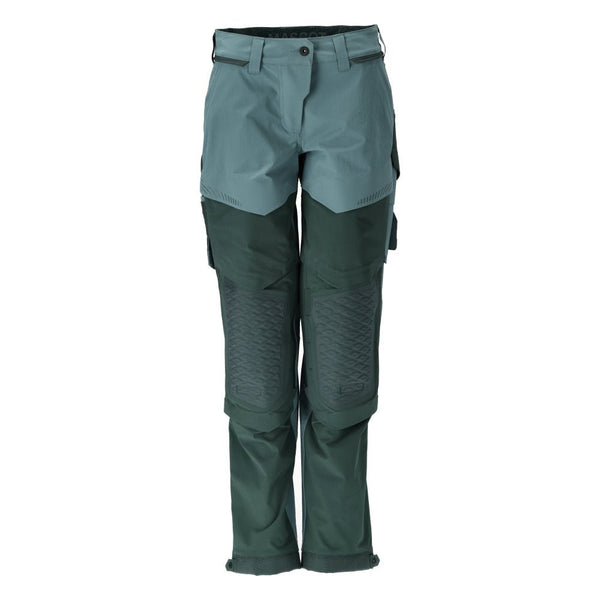 Housut polvitaskuilla - 22278 - 605 - vaalea metsänvihreä/metsänvihreä - Safewear Suojainkauppa