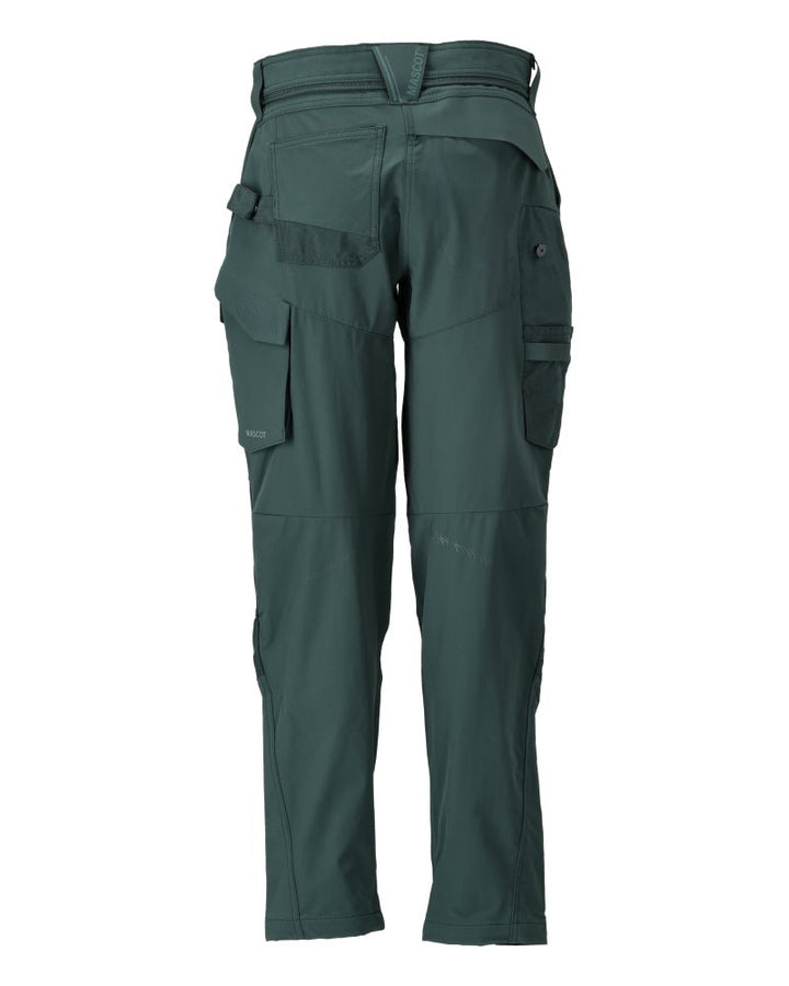 Housut polvitaskuilla - 22378-311 - metsänvihreä - Safewear