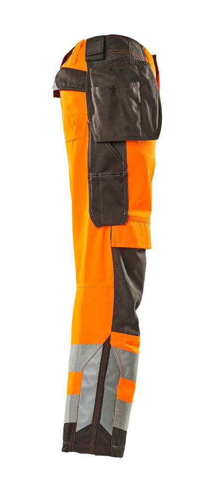 Housut riipputaskuilla - 15531 - 860 - hi - vis oranssi/tumma antrasiitti - Safewear Suojainkauppa