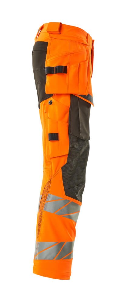 Housut riipputaskuilla - 19031 - 711 - hi - vis oranssi/tumma antrasiitti - Safewear Suojainkauppa