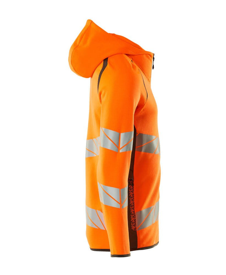 Huppari vetoketjulla - 19284 - 781 - hi - vis oranssi/tumma antrasiitti - Safewear Suojainkauppa