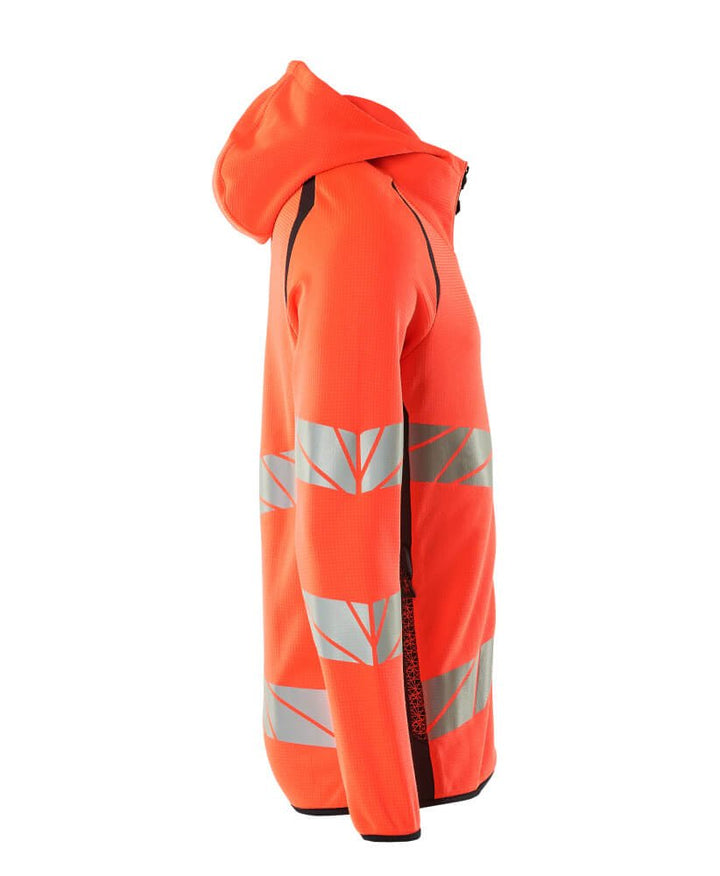 Huppari vetoketjulla - 19284 - 781 - hi - vis punainen/syvä tummansininen - Safewear Suojainkauppa