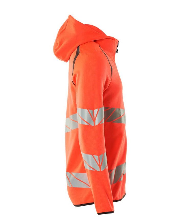 Huppari vetoketjulla - 19284 - 781 - hi - vis punainen/tumma antrasiitti - Safewear Suojainkauppa