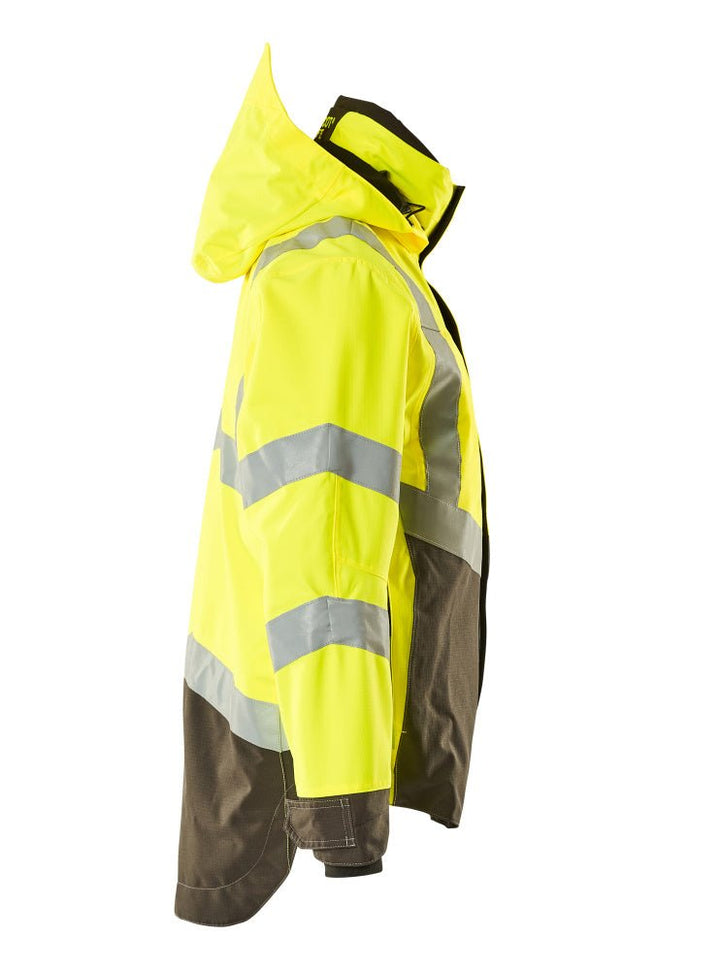 Kuoritakki - 15501 - 231 - hi - vis keltainen/tumma antrasiitti - Safewear Suojainkauppa