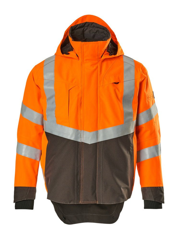 Kuoritakki - 15501 - 231 - hi - vis oranssi/tumma antrasiitti - Safewear Suojainkauppa