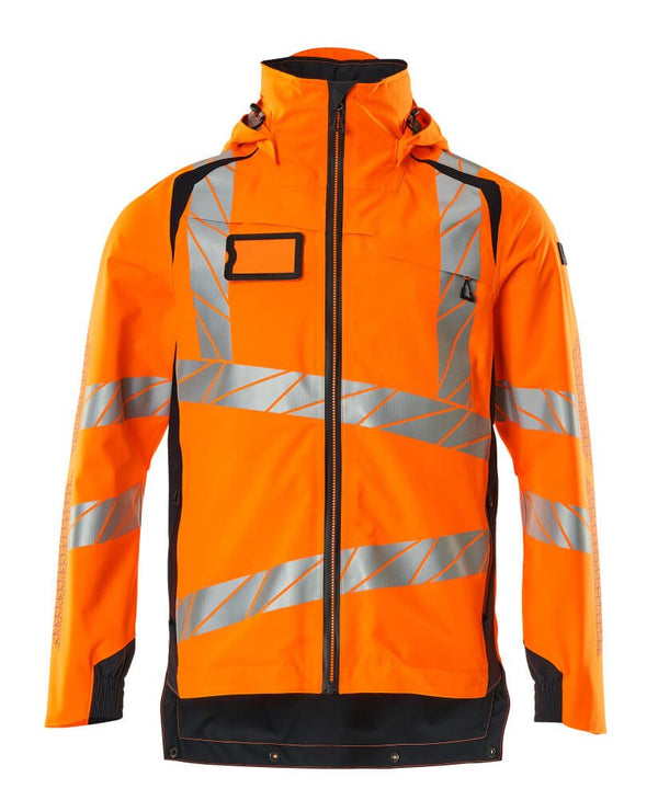 Kuoritakki - 19001 - 449 - hi - vis oranssi/tumma laivastonsininen - Safewear Suojainkauppa