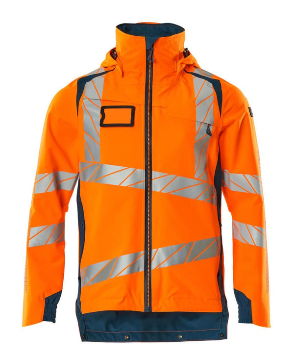 Kuoritakki - 19001 - 449 - hi - vis oranssi/tumma petrooli - Safewear Suojainkauppa