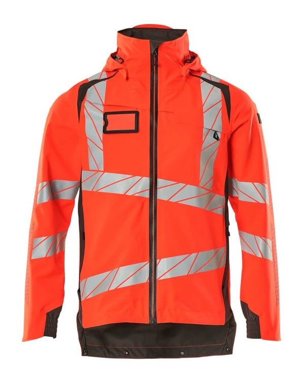 Kuoritakki - 19001 - 449 - hi - vis punainen/tumma antrasiitti - Safewear Suojainkauppa