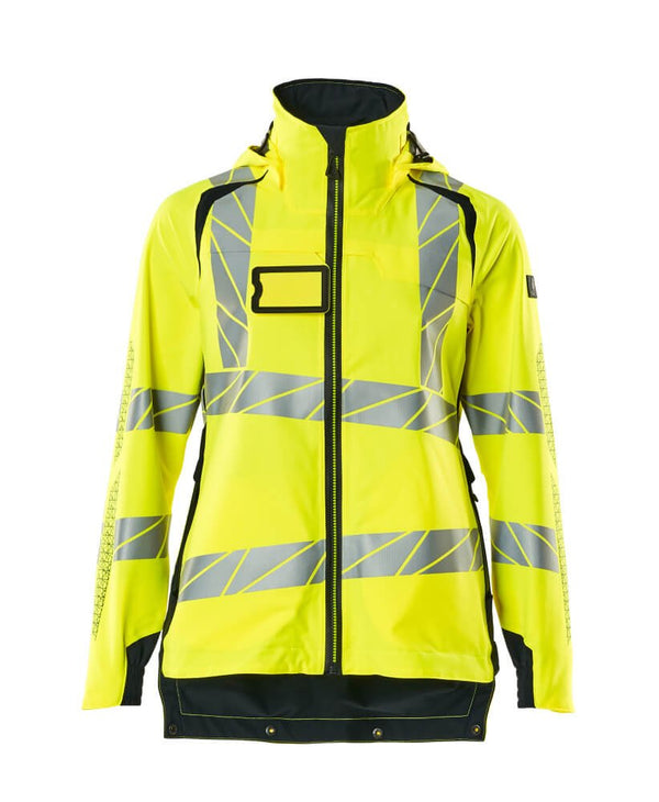 Kuoritakki - 19011 - 449 - hi - vis keltainen/tumma laivastonsininen - Safewear Suojainkauppa