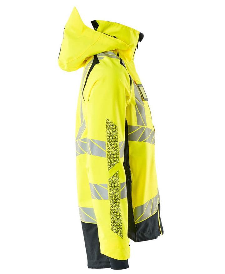 Kuoritakki - 19301 - 231 - hi - vis keltainen/tumma laivastonsininen - Safewear Suojainkauppa