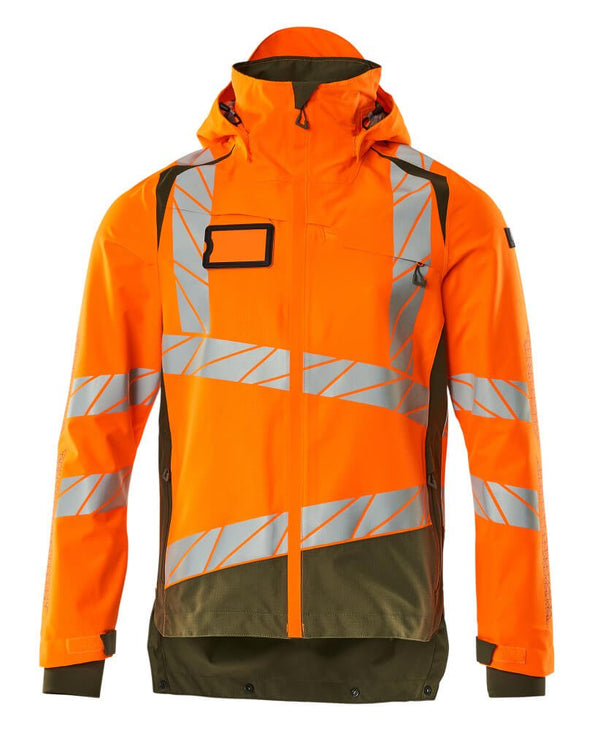 Kuoritakki - 19301 - 231 - hi - vis oranssi/sammaleenvihreä - Safewear Suojainkauppa