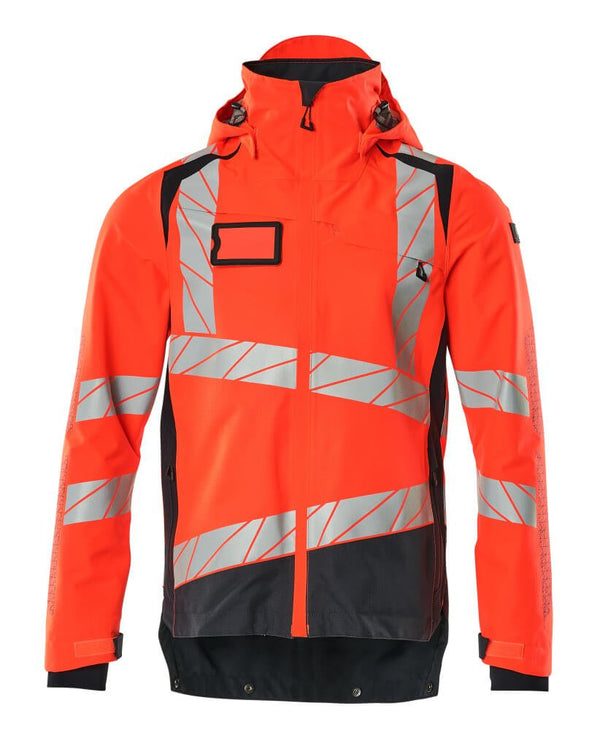 Kuoritakki - 19301 - 231 - hi - vis punainen/syvä tummansininen - Safewear Suojainkauppa