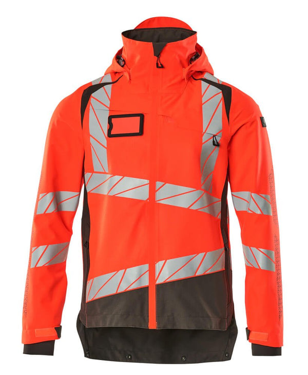 Kuoritakki - 19301 - 231 - hi - vis punainen/tumma antrasiitti - Safewear Suojainkauppa