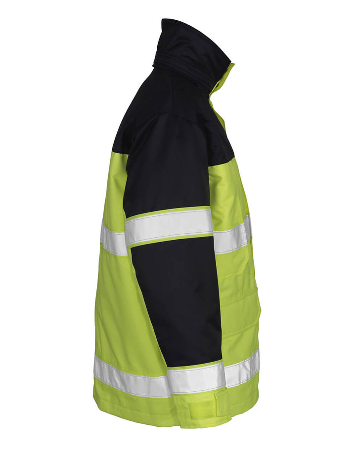 Parkatakki - 00930 - 880 - hi - vis keltainen/tummansininen - Safewear Suojainkauppa