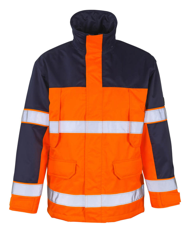 Parkatakki - 00930 - 880 - hi - vis oranssi/tummansininen - Safewear Suojainkauppa