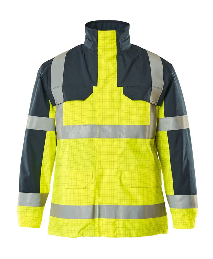 Parkatakki - 06831 - 064 - hi - vis keltainen/tummansininen - Safewear Suojainkauppa