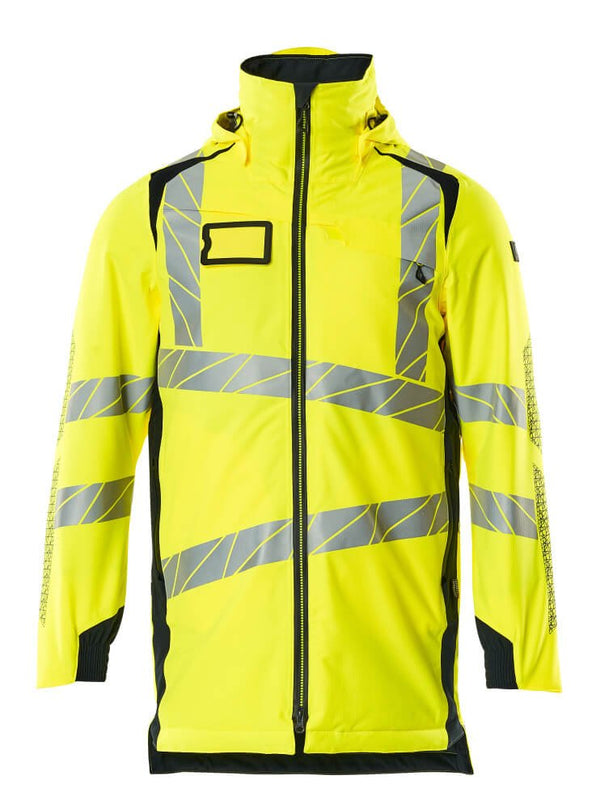 Parkatakki - 19030 - 449 - hi - vis keltainen/tumma laivastonsininen - Safewear Suojainkauppa