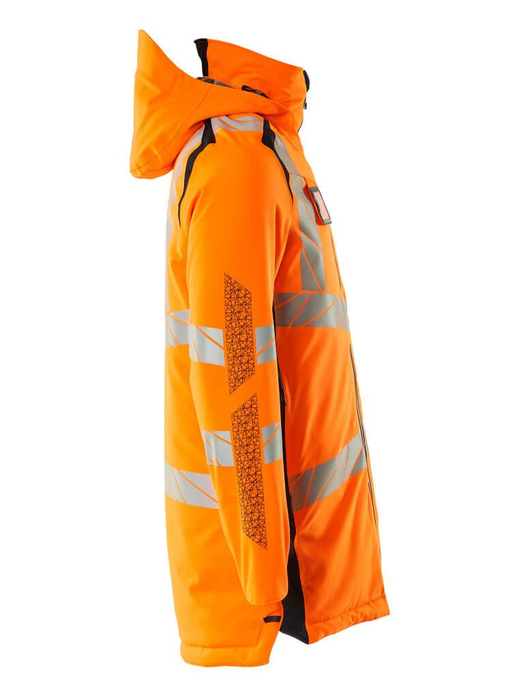 Parkatakki - 19030 - 449 - hi - vis oranssi/tumma laivastonsininen - Safewear Suojainkauppa