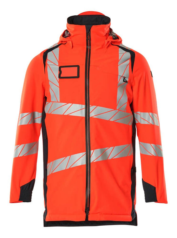 Parkatakki - 19030 - 449 - hi - vis punainen/syvä tummansininen - Safewear Suojainkauppa