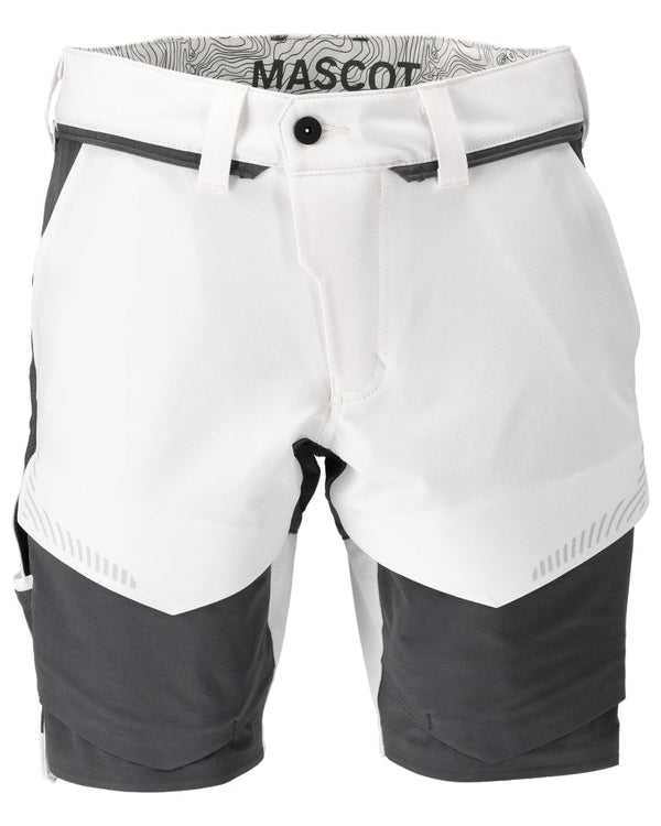 Shortsit - 22149 - 605 - valkoinen/kivenharmaa - Safewear Suojainkauppa