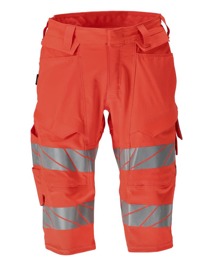 Shortsit, pitkät - 19249 - 510 - hi - vis punainen - Safewear Suojainkauppa