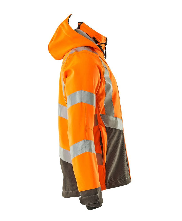 Softshell - takki - 15502 - 246 - hi - vis oranssi/tumma antrasiitti - Safewear Suojainkauppa