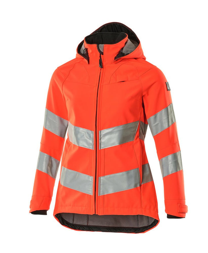 Softshell - takki - 18512 - 246 - hi - vis punainen - Safewear Suojainkauppa