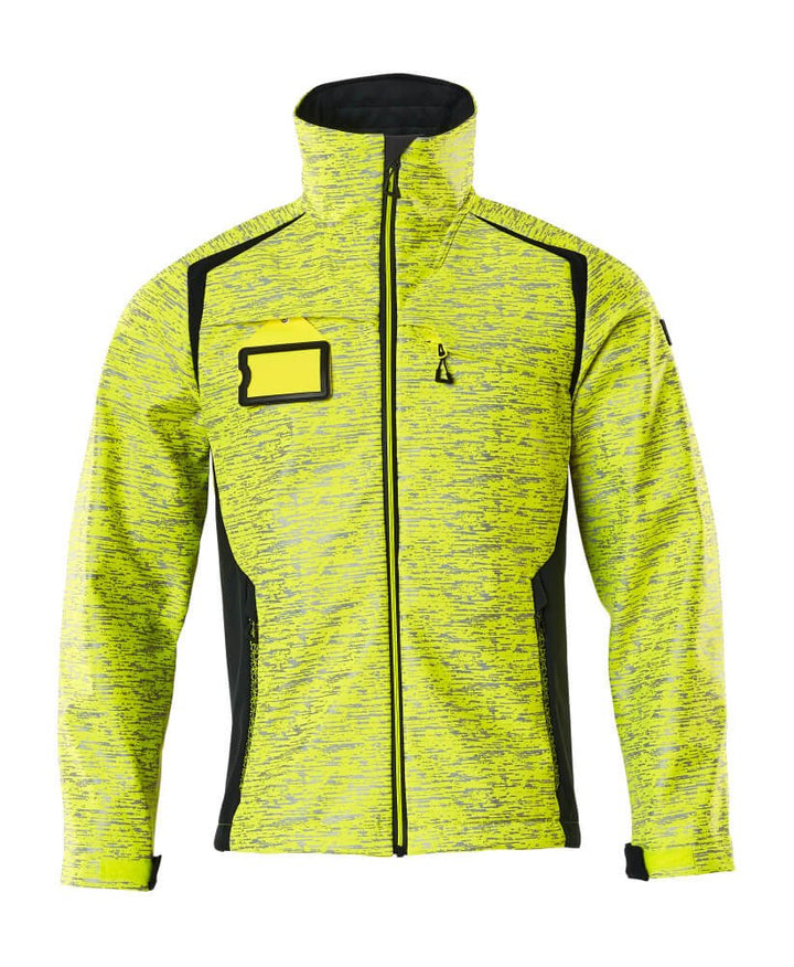 Softshell - takki - 19202 - 291 - hi - vis keltainen/tumma laivastonsininen - Safewear Suojainkauppa