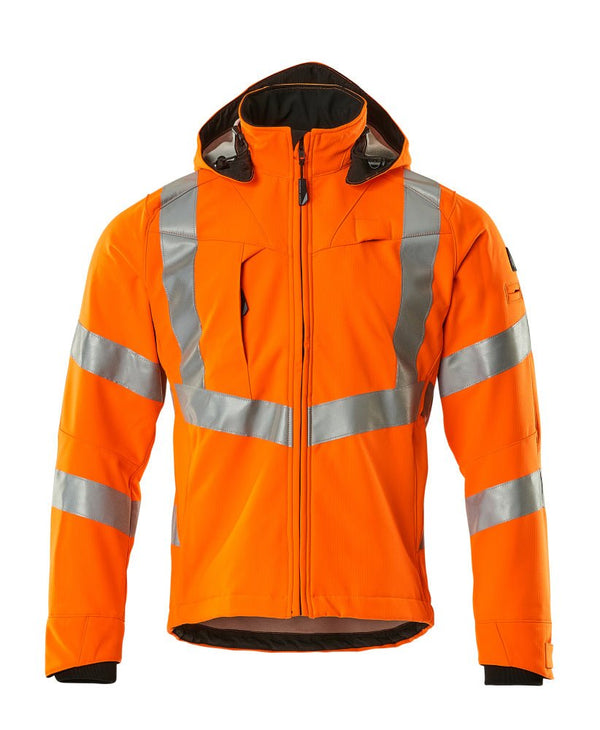 Softshell-takki - 20502-246 - hi-vis oranssi - Safewear
