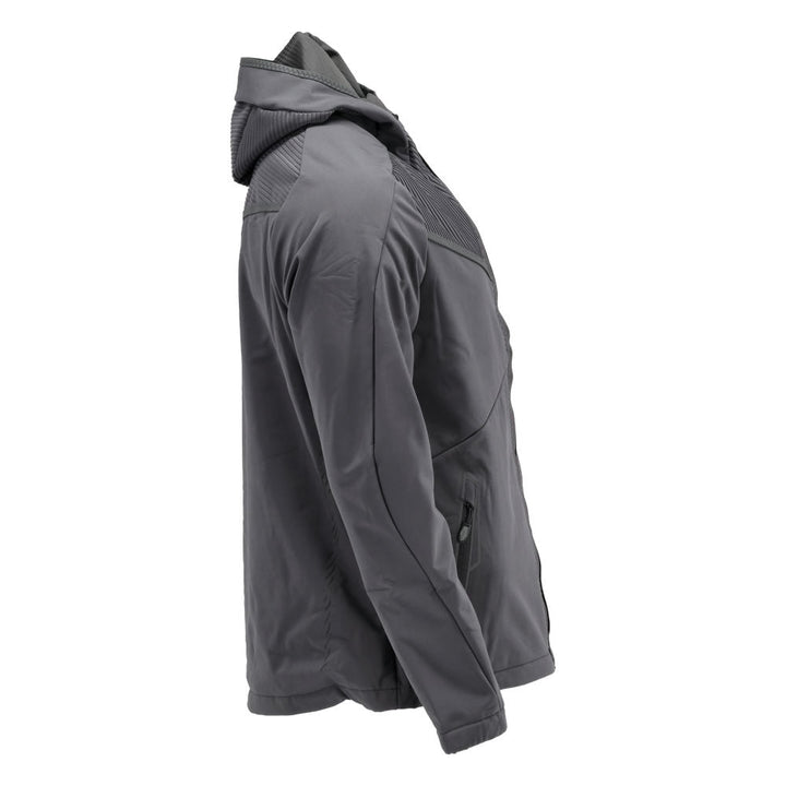 Softshell takki huppu - 22102 - 649 - kivenharmaa - Safewear Suojainkauppa