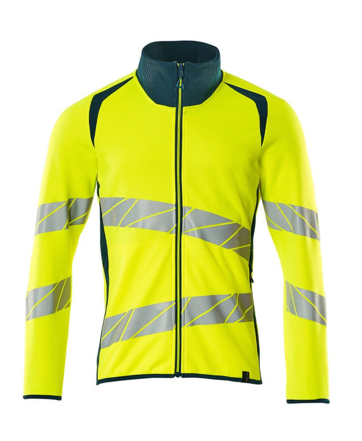 Svetari vetoketjulla - 19184 - 781 - hi - vis keltainen/tumma petrooli - Safewear Suojainkauppa