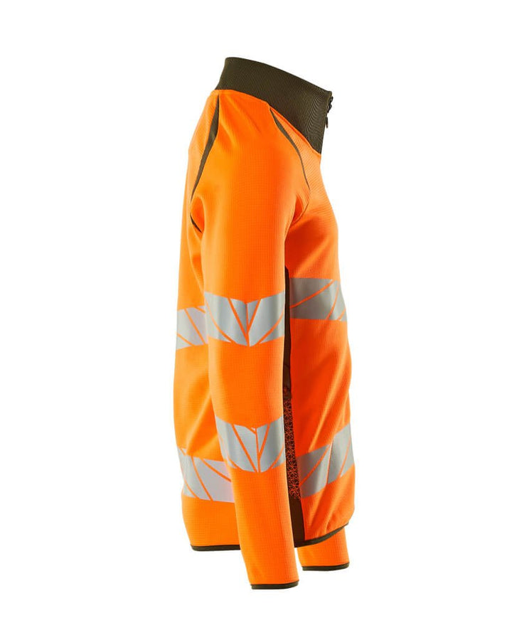 Svetari vetoketjulla - 19184 - 781 - hi - vis oranssi/sammaleenvihreä - Safewear Suojainkauppa