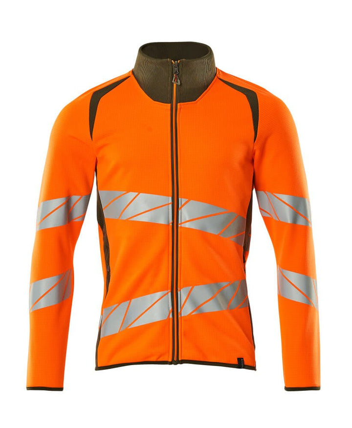 Svetari vetoketjulla - 19184 - 781 - hi - vis oranssi/sammaleenvihreä - Safewear Suojainkauppa