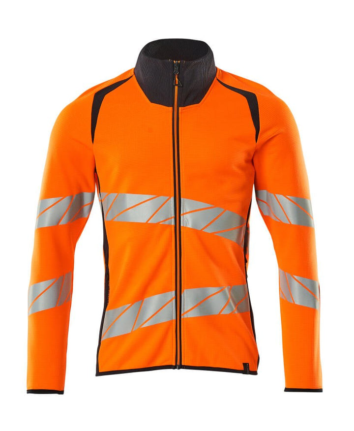 Svetari vetoketjulla - 19184 - 781 - hi - vis oranssi/tumma laivastonsininen - Safewear Suojainkauppa