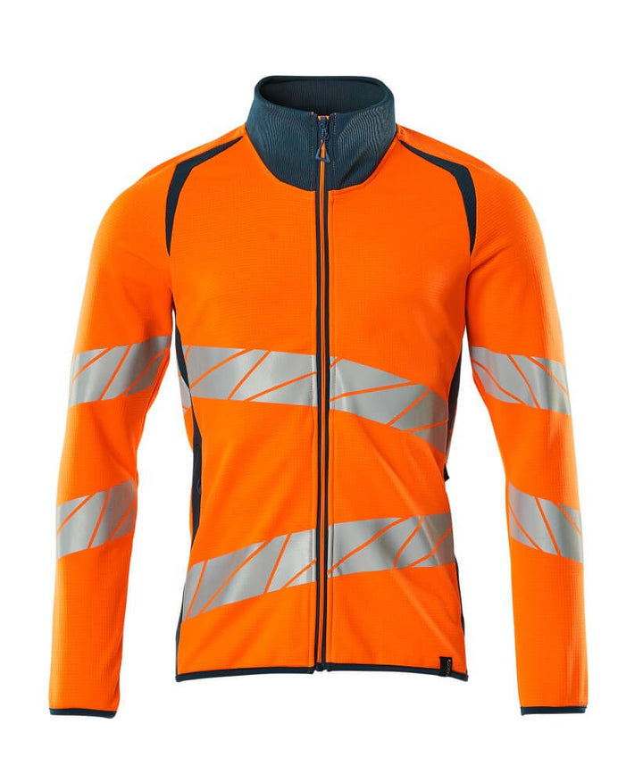 Svetari vetoketjulla - 19184 - 781 - hi - vis oranssi/tumma petrooli - Safewear Suojainkauppa