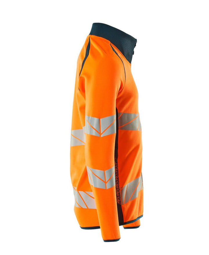 Svetari vetoketjulla - 19184 - 781 - hi - vis oranssi/tumma petrooli - Safewear Suojainkauppa